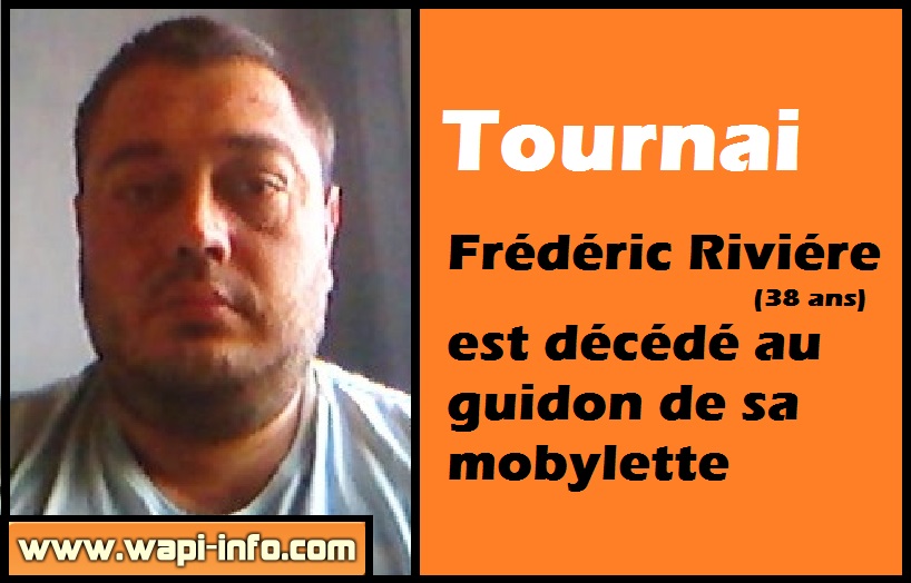 Tournai : Frédéric Riviére (38 ans) est décédé au guidon de sa mobylette