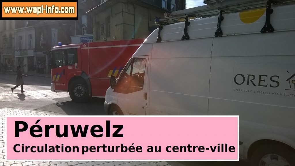 Les pompiers interviennent à la rue Albert Ier à Péruwelz