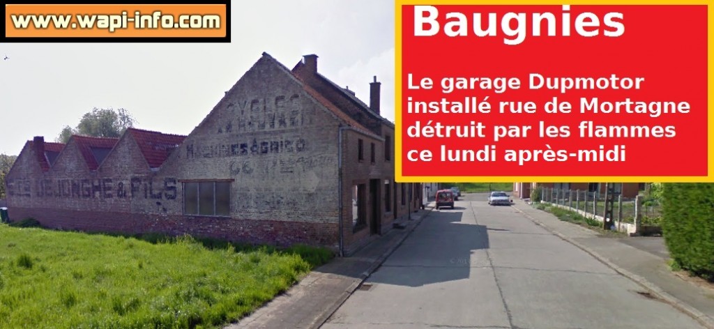 Un garage installé à la rue de Mortagne a brûlé