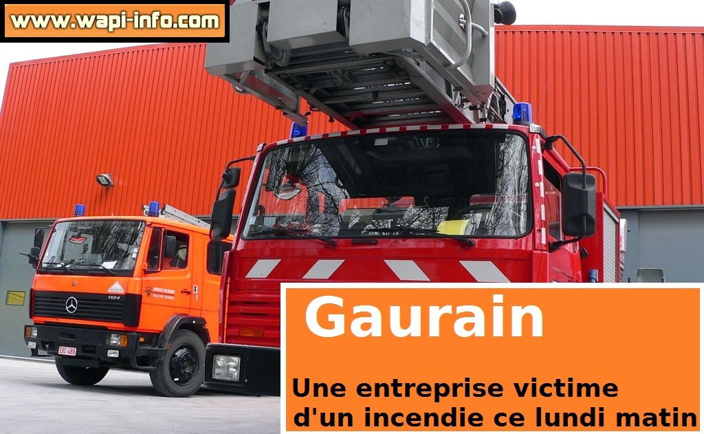incendie gaurain