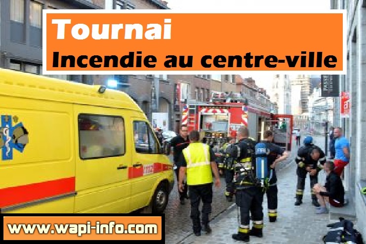 tournai incendie centre ville