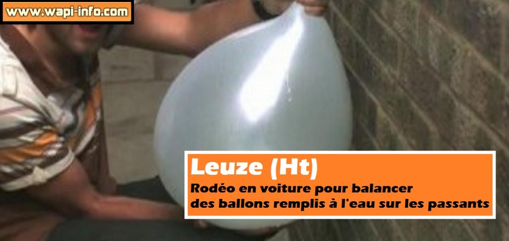 Leuze ballons eau