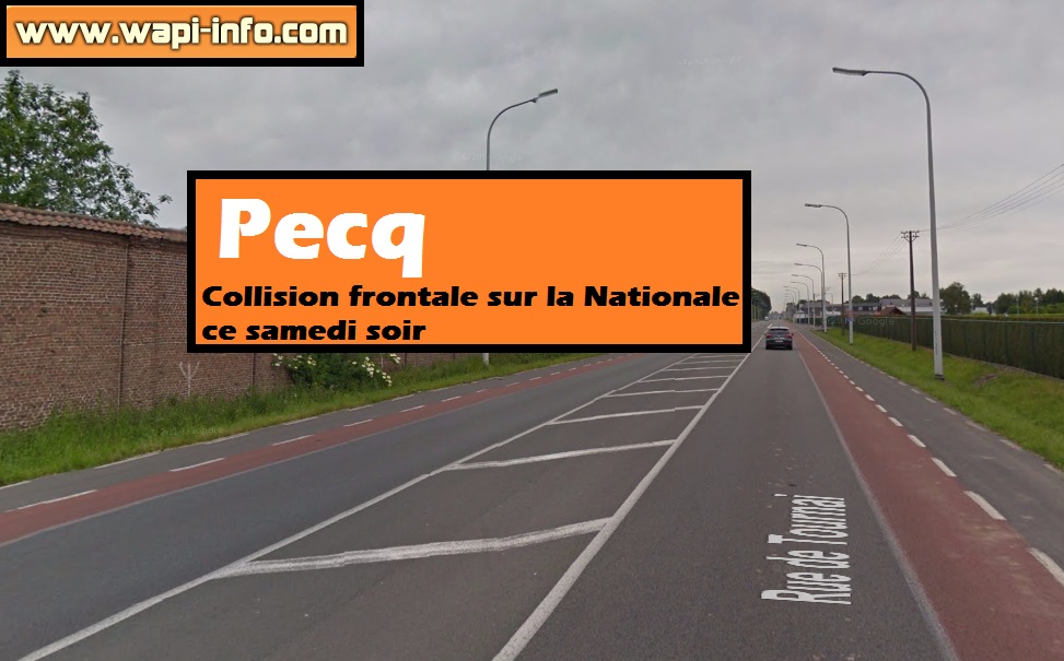 Pecq collision frontale
