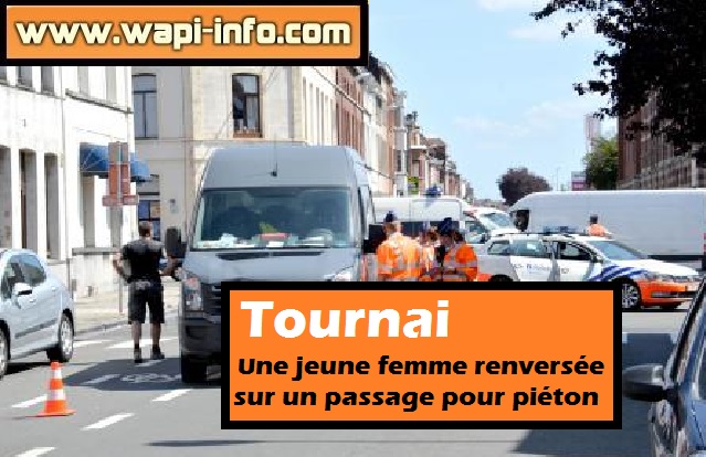 Tournai pieton renversee