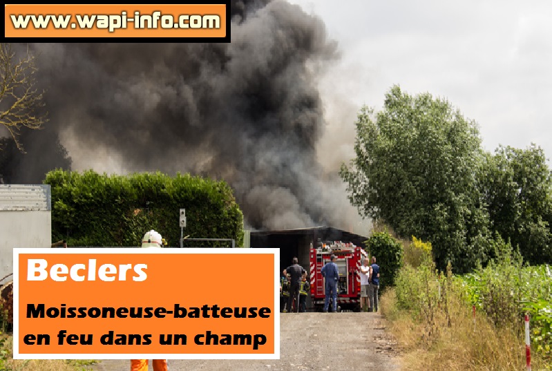 beclers feu moissoneuse
