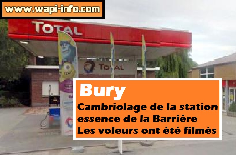 bury cambriolage station essence