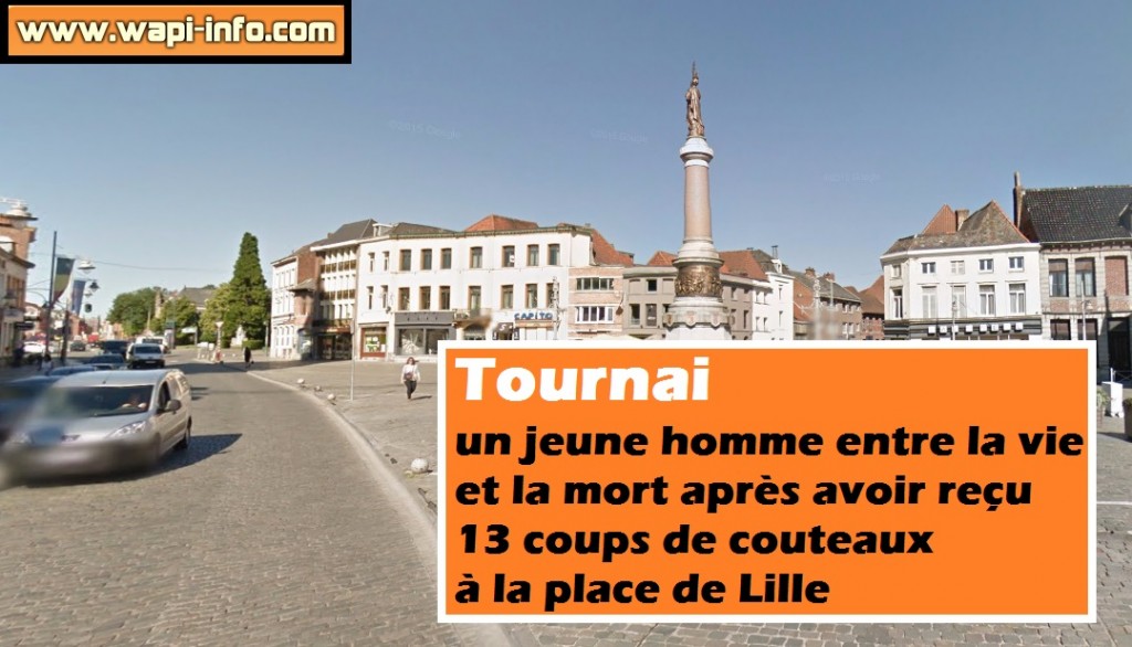 tournai place lille agression couteau