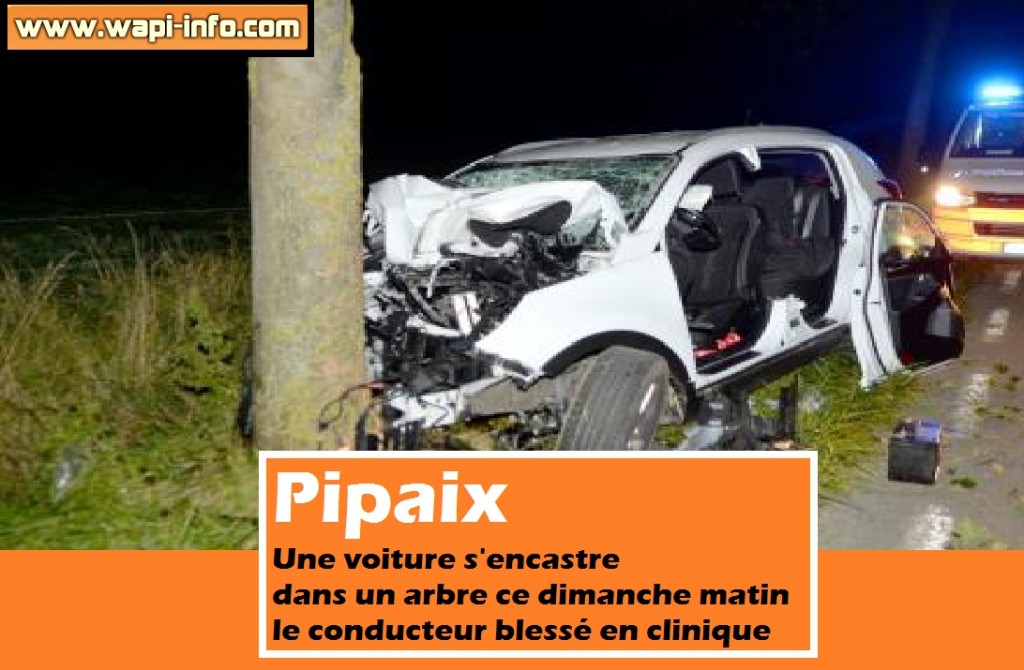 Pipaix accident dimanche 27 septembre