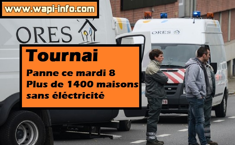 Tournai panne electricite