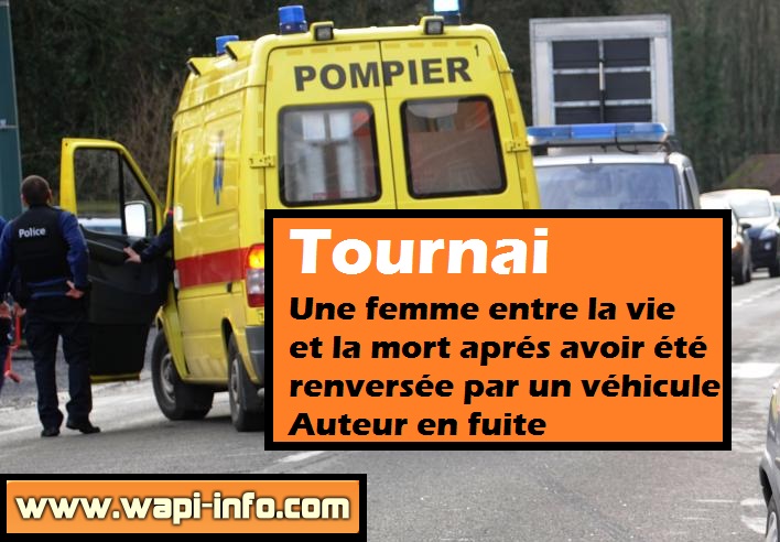 Tournai renversee conducteur en fuite