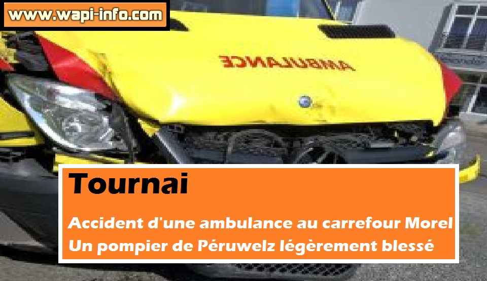 ambulance pompier peruwelz accident