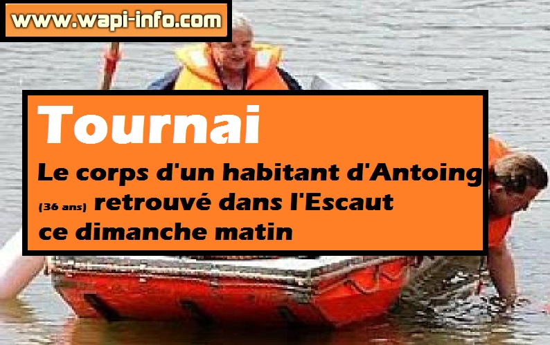 antoing corps sans vie escaut