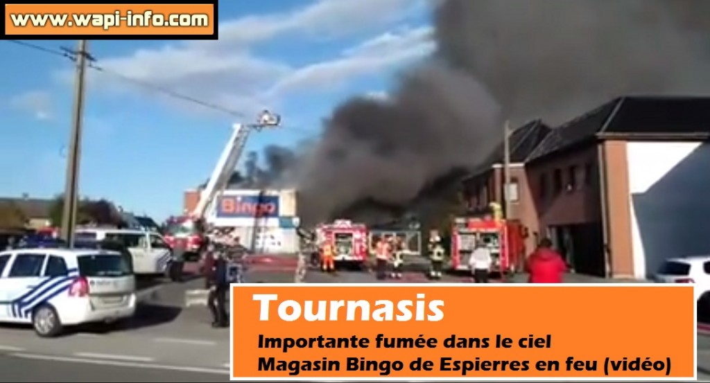 incendie magasin bingo importante fumee