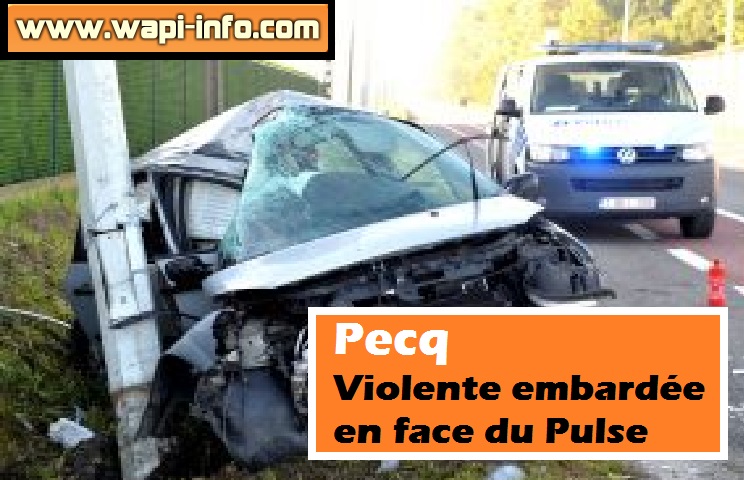 pecq accident dimanche matin