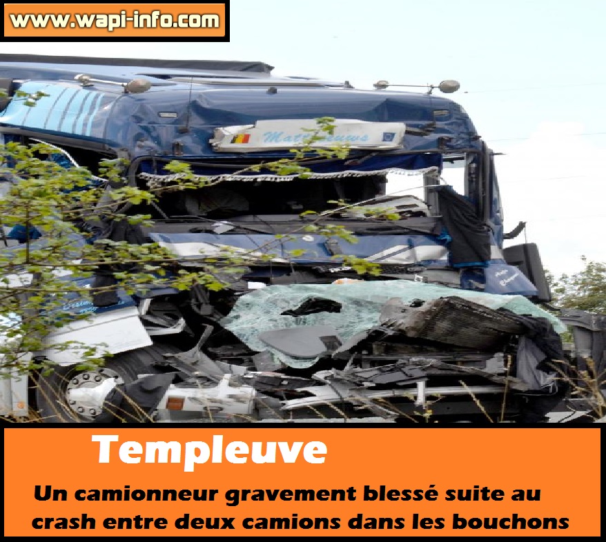 templeuve accident camion