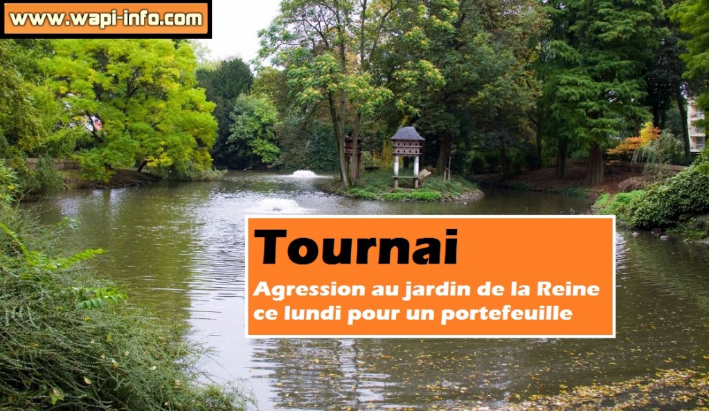 tournai agression jardin reine