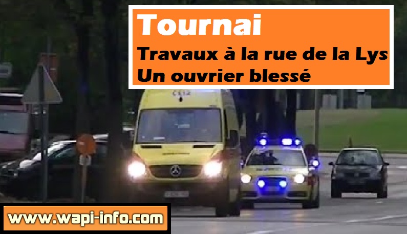 tournai ouvrier blesse
