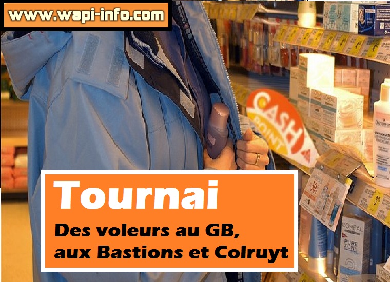 Tournai voleurs magasins