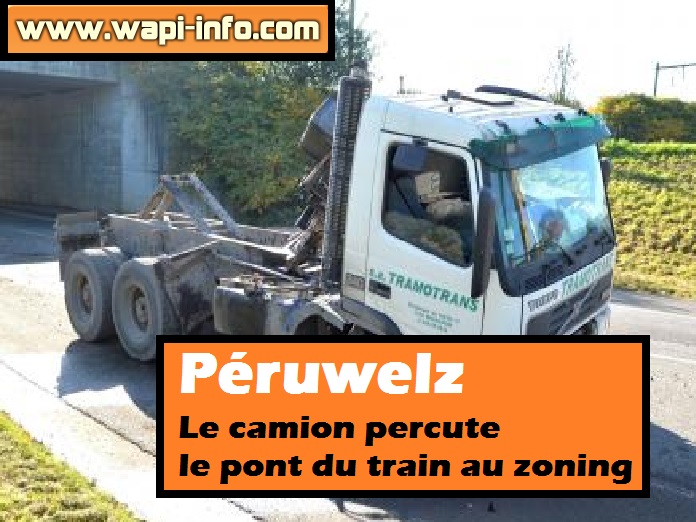 peruwelz camion percute