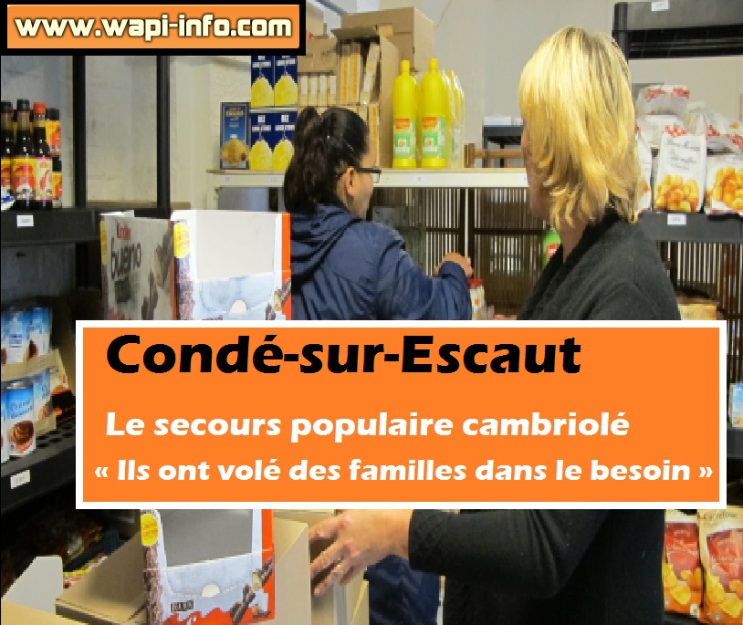 vol conde sur escaut secours populaire