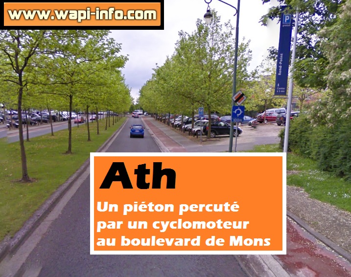 Ath accident pieton cyclomoteur