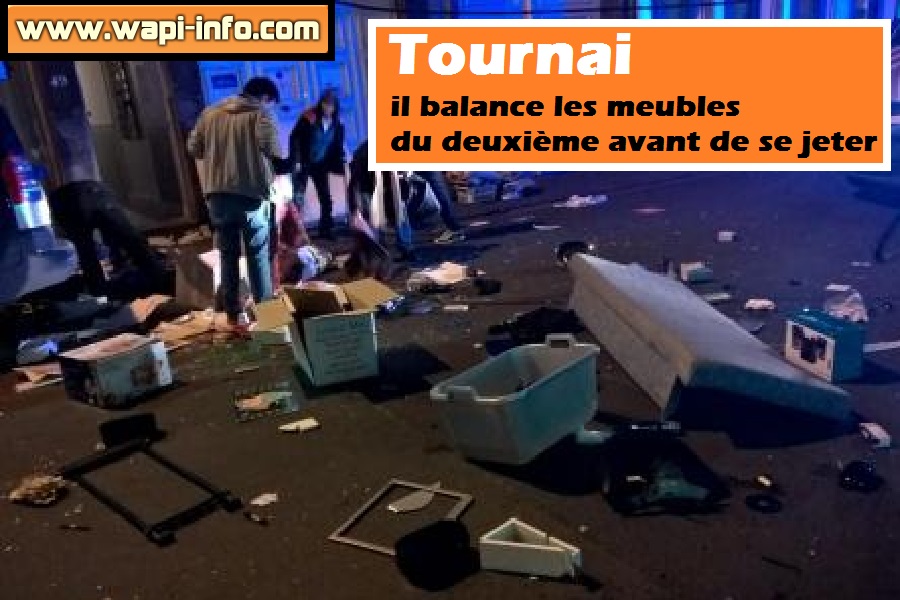 Tournai meubles balancer sur la rue