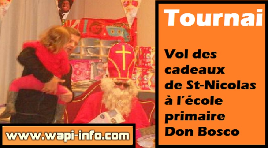 Tournai : vol des cadeaux de St-Nicolas à l’école primaire Don Bosco
