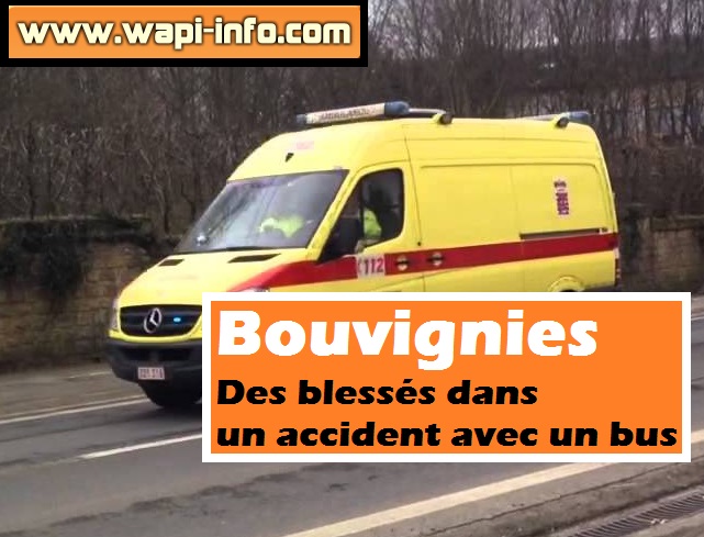 Bouvignies blessés accident bus