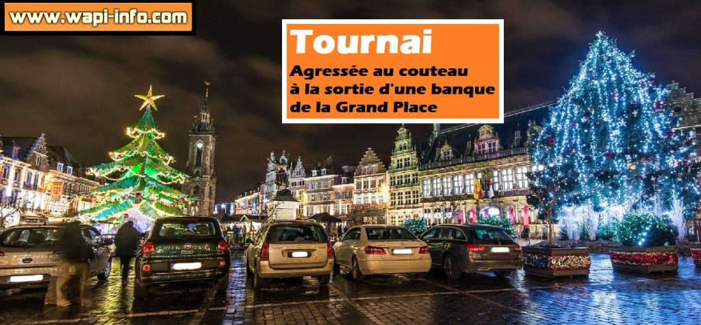 agression couteau tournai banque