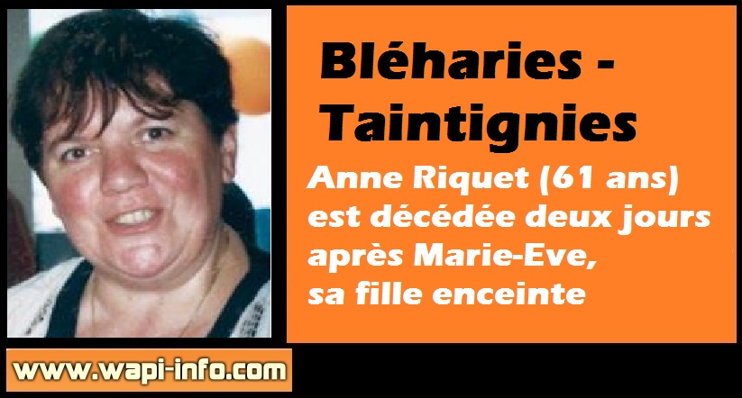 Anne Riquet maman marie eve savigny