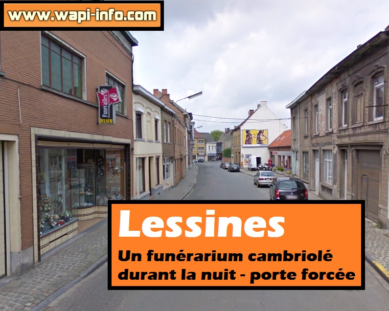 Lessines funerarium cambriolee