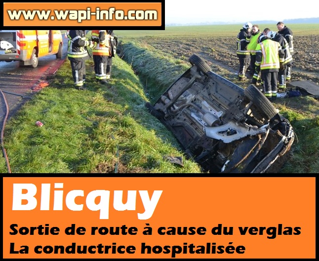 accident blicquy verglas