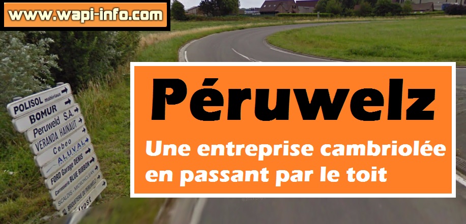 peruwelz entreprise zoning cambriolee