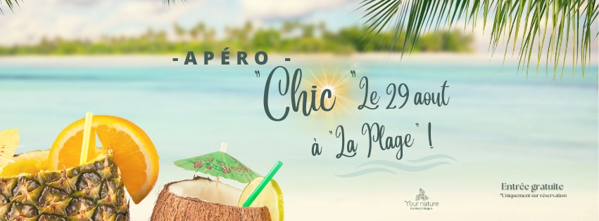 Apérochic à la plage de Your Nature : une soirée élégante et festive à Antoing