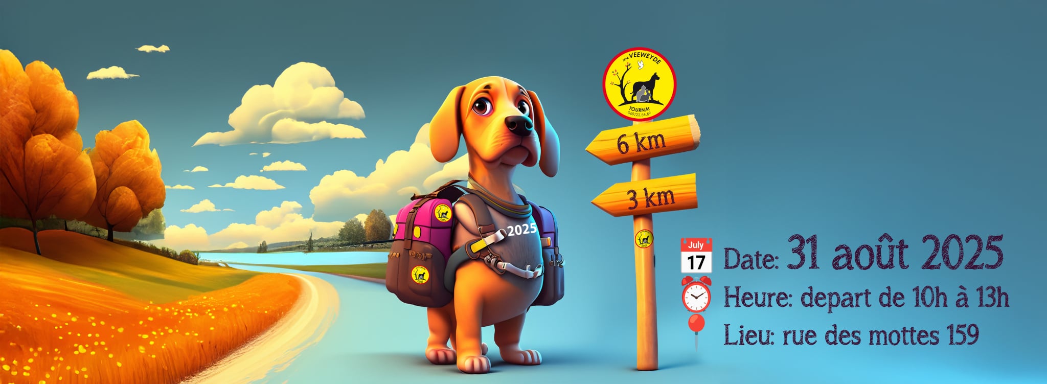 Balade canine et portes ouvertes chez Veeweyde Tournai ce dimanche 31 août 2025