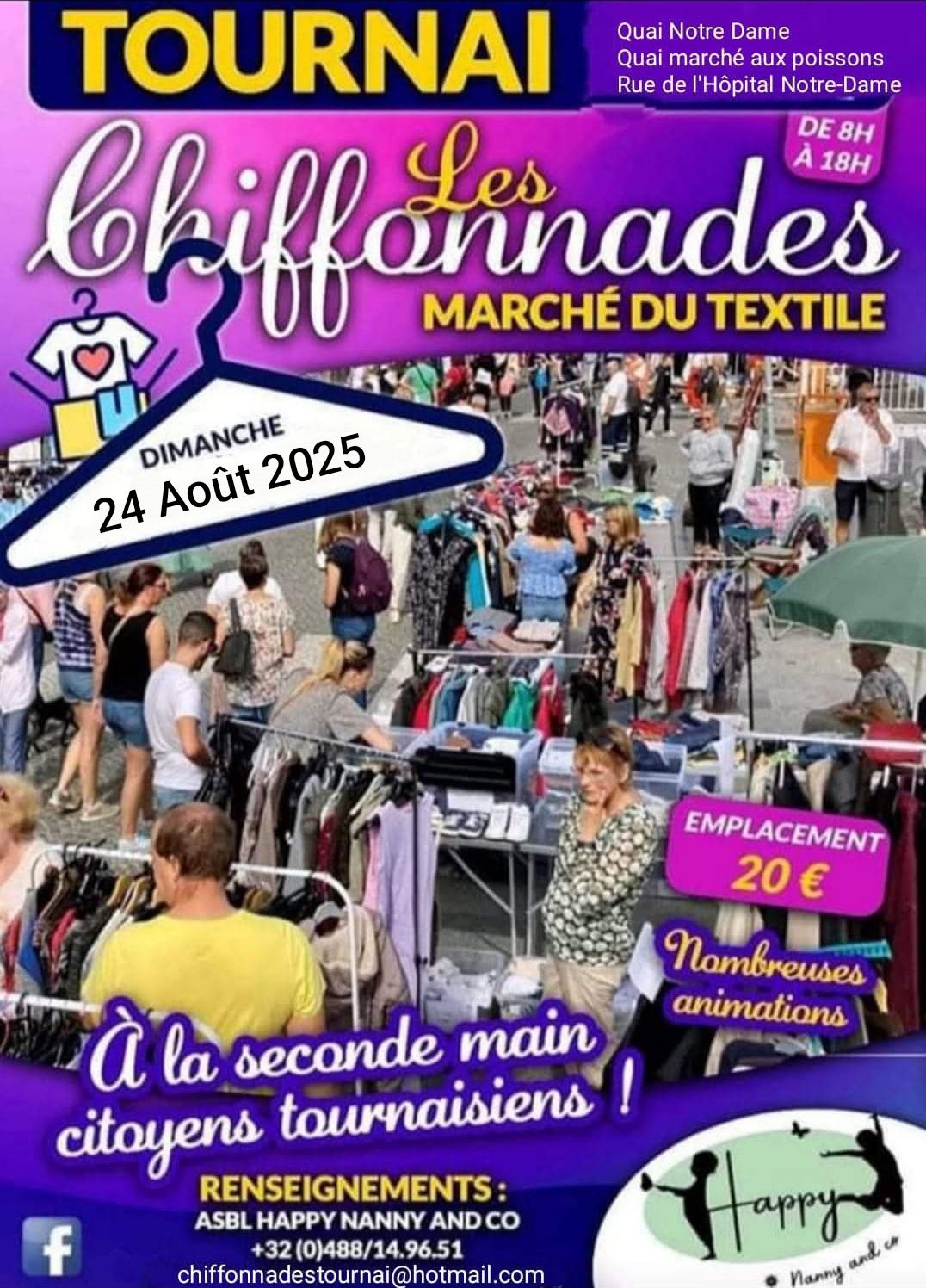 Les Chiffonnades à Tournai : le grand marché du textile de seconde main revient ce dimanche