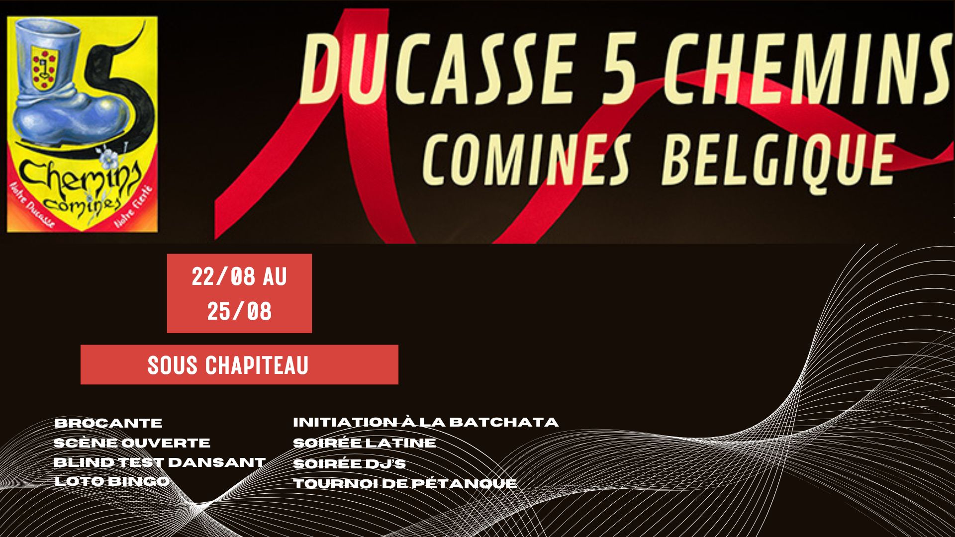 Ducasse des 5 Chemins à Comines-Warneton : 4 jours de fête populaire du 22 au 25 août 2025