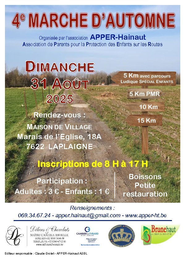 Marche d’Automne à Laplaigne : 5, 10 et 15 km pour petits et grands ce dimanche 31 août 2025