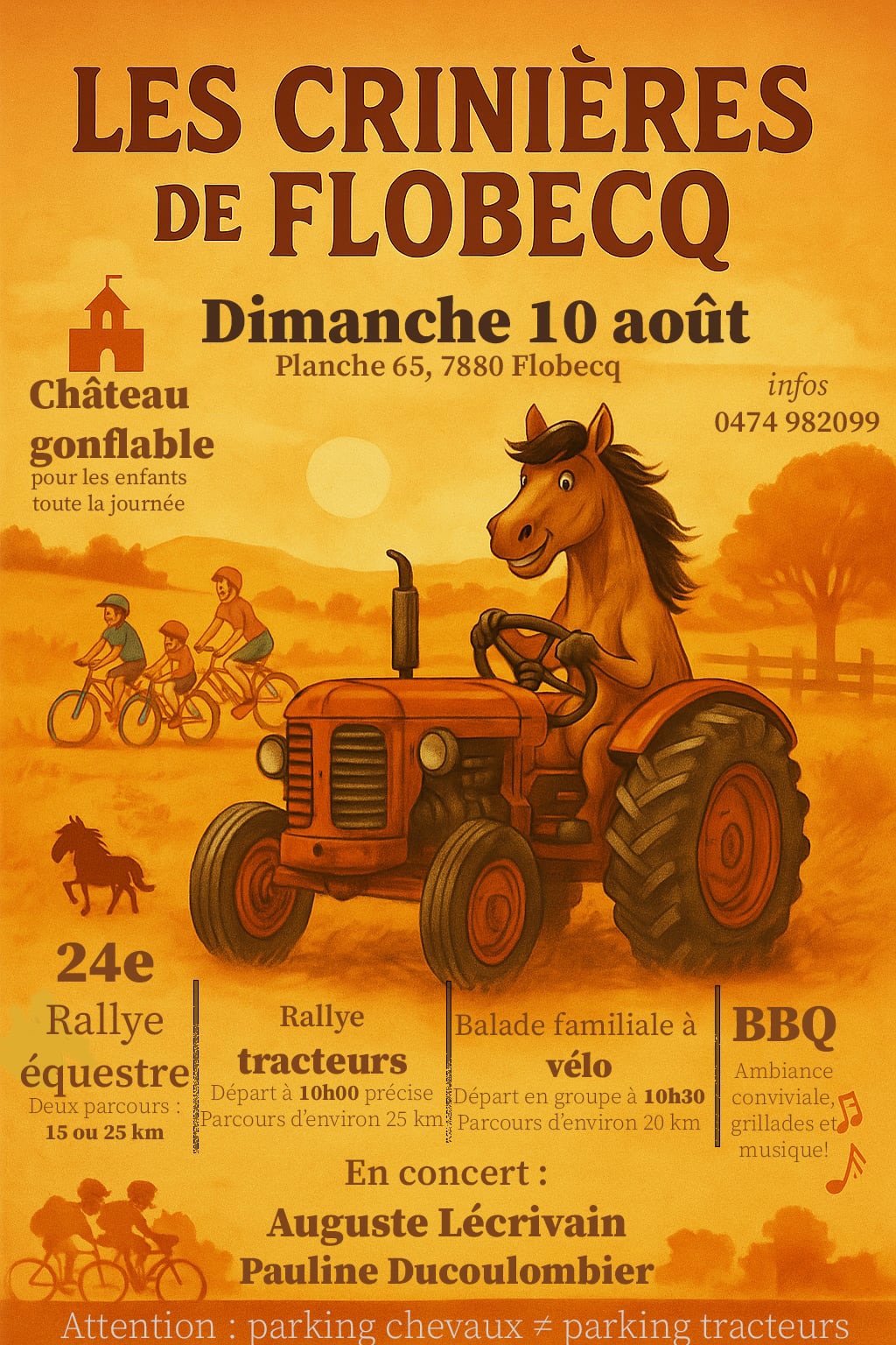 Les Crinières de Flobecq : chevaux, tracteurs et vélo pour une journée familiale