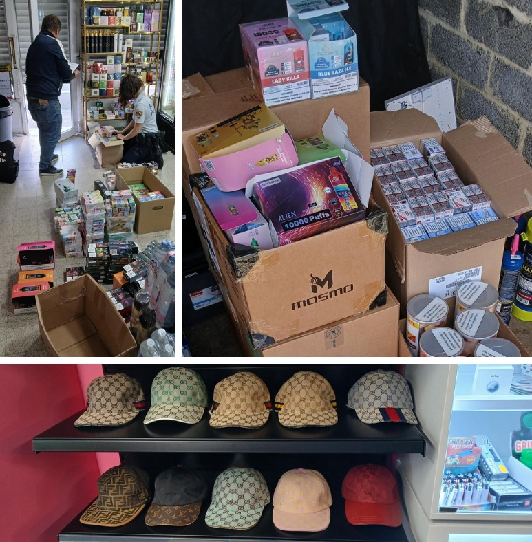 Mouscron : un magasin de tabac mis sous scellés après une opération conjointe police–SPF Santé