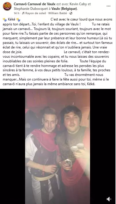 Hommage Kevin Caby Carnavo